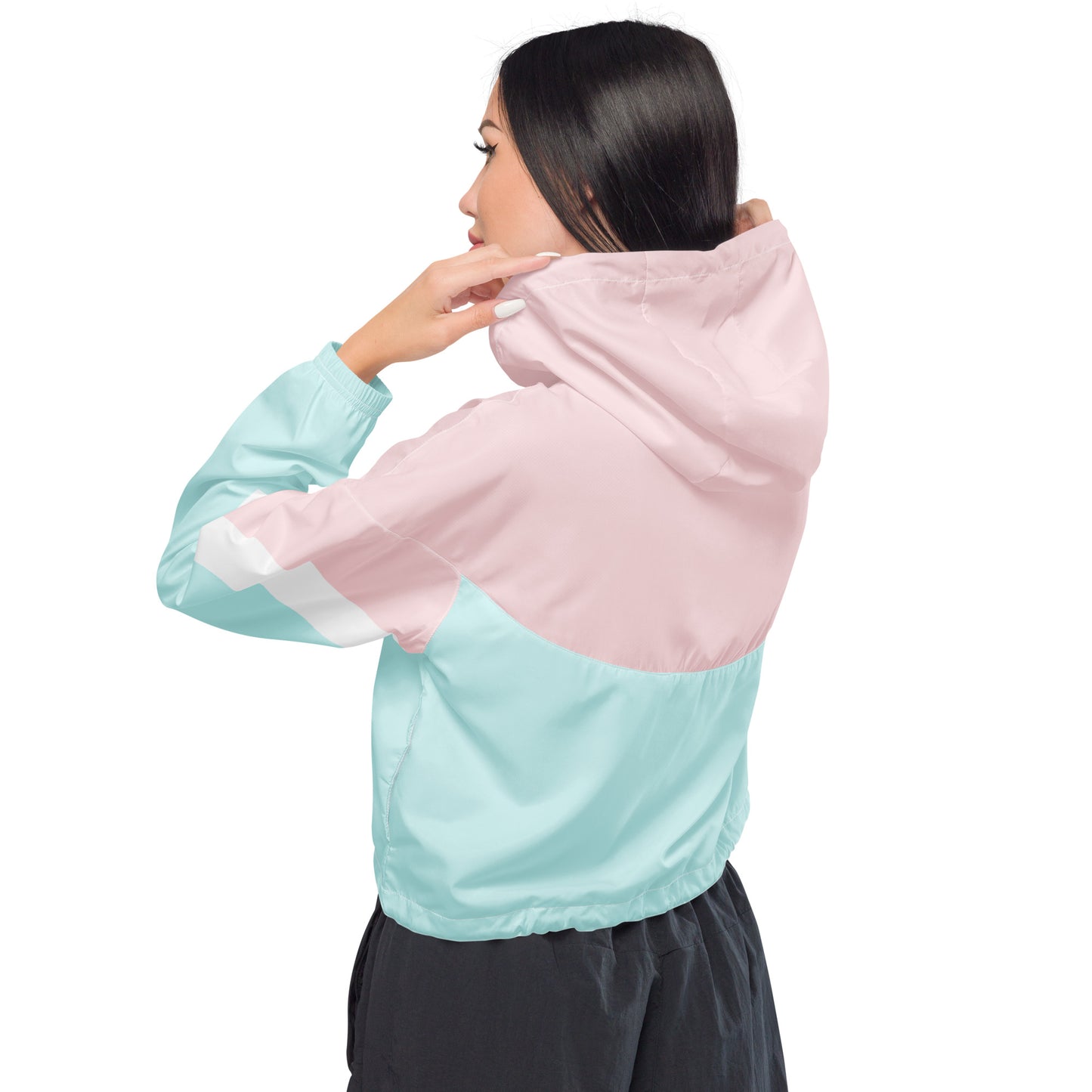 Cropped Windbreaker Jacket - The Wave Whisperers