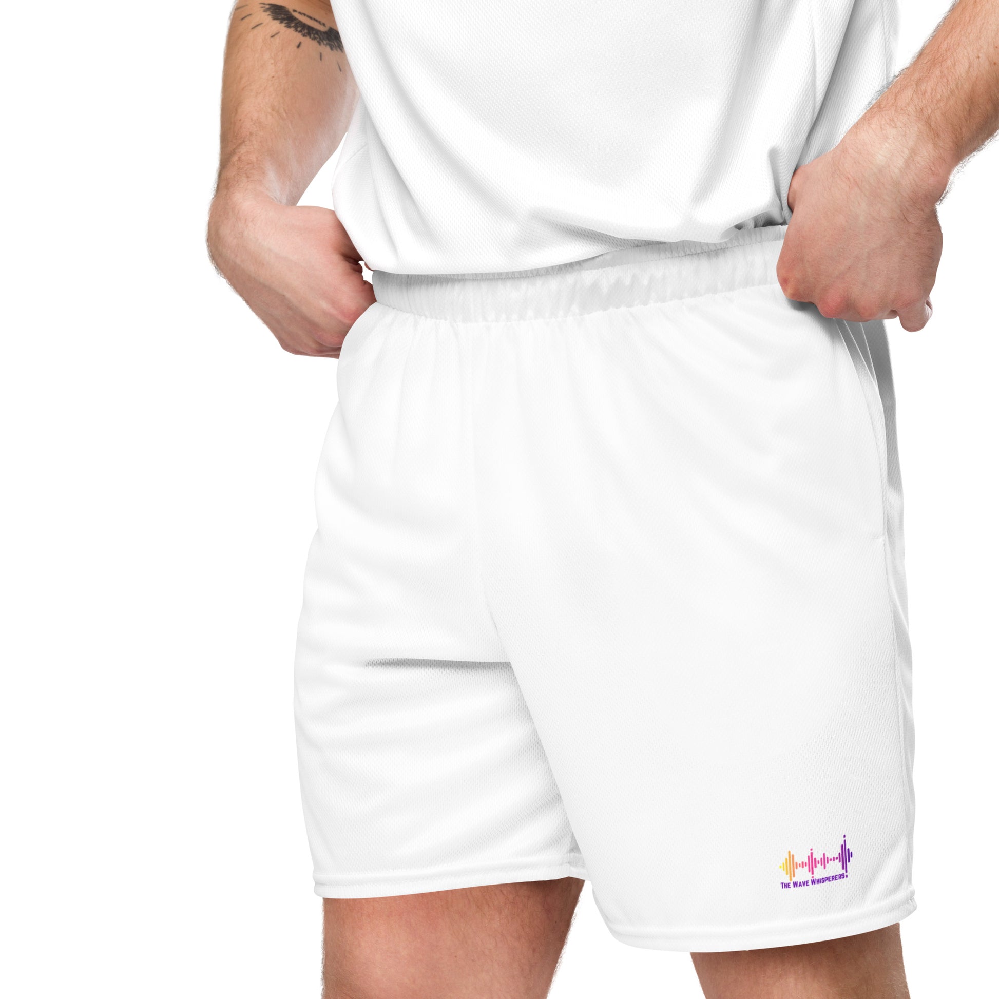 Unisex mesh shorts - The Wave Whisperers     