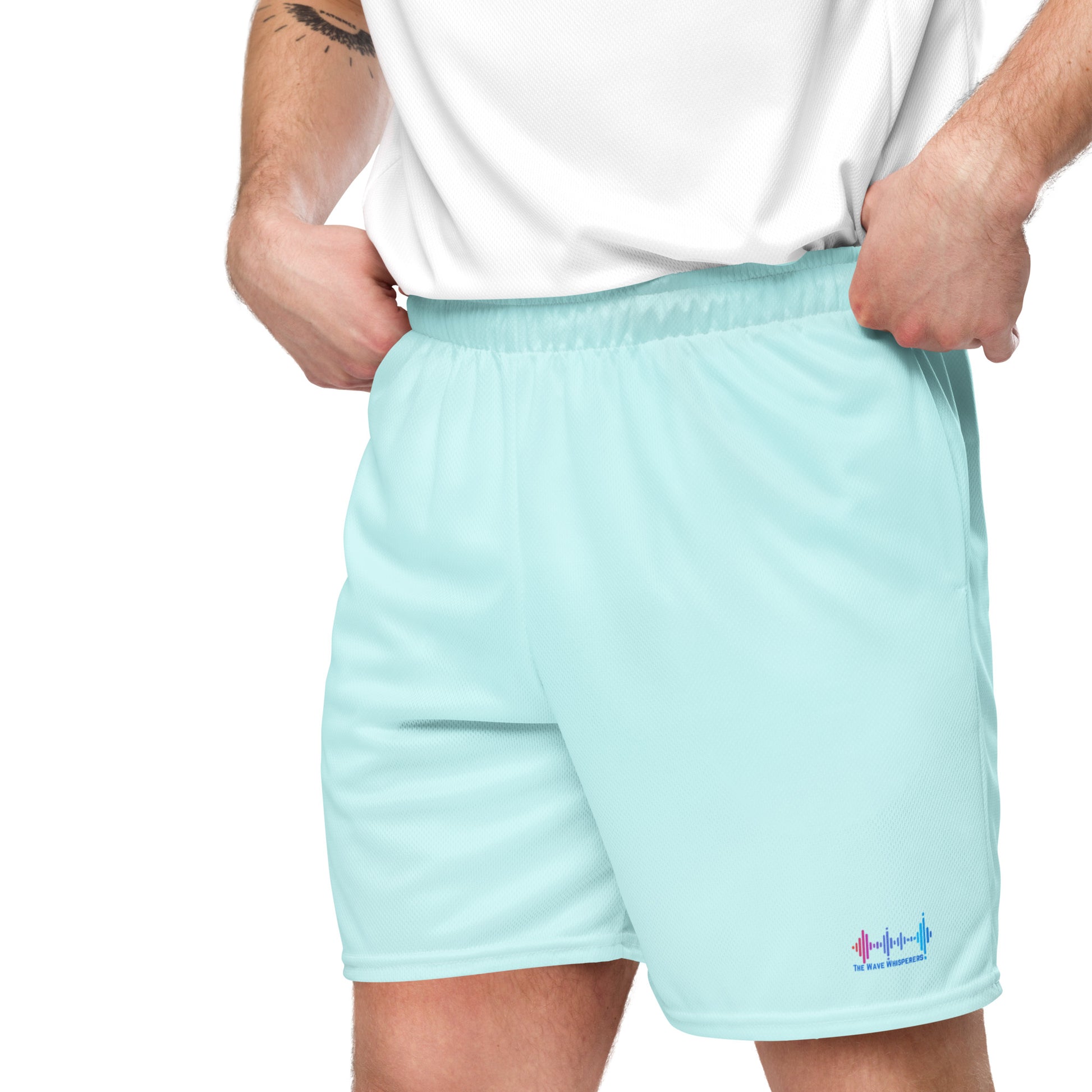 Unisex Mesh Sport Shorts - The Wave Whisperers     