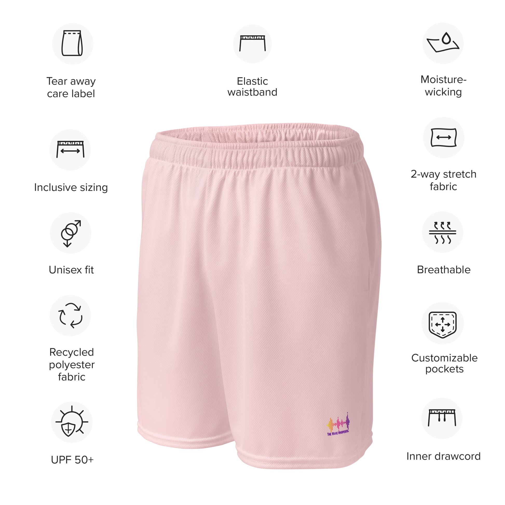 Unisex Mesh Sport Shorts - The Wave Whisperers     