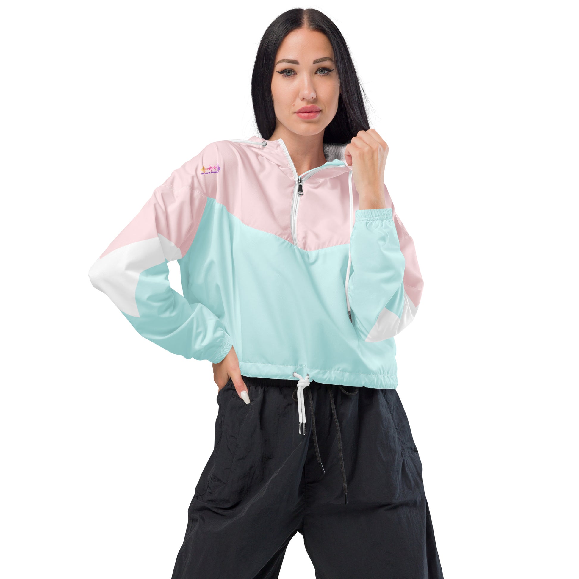 Cropped Windbreaker Jacket - The Wave Whisperers     
