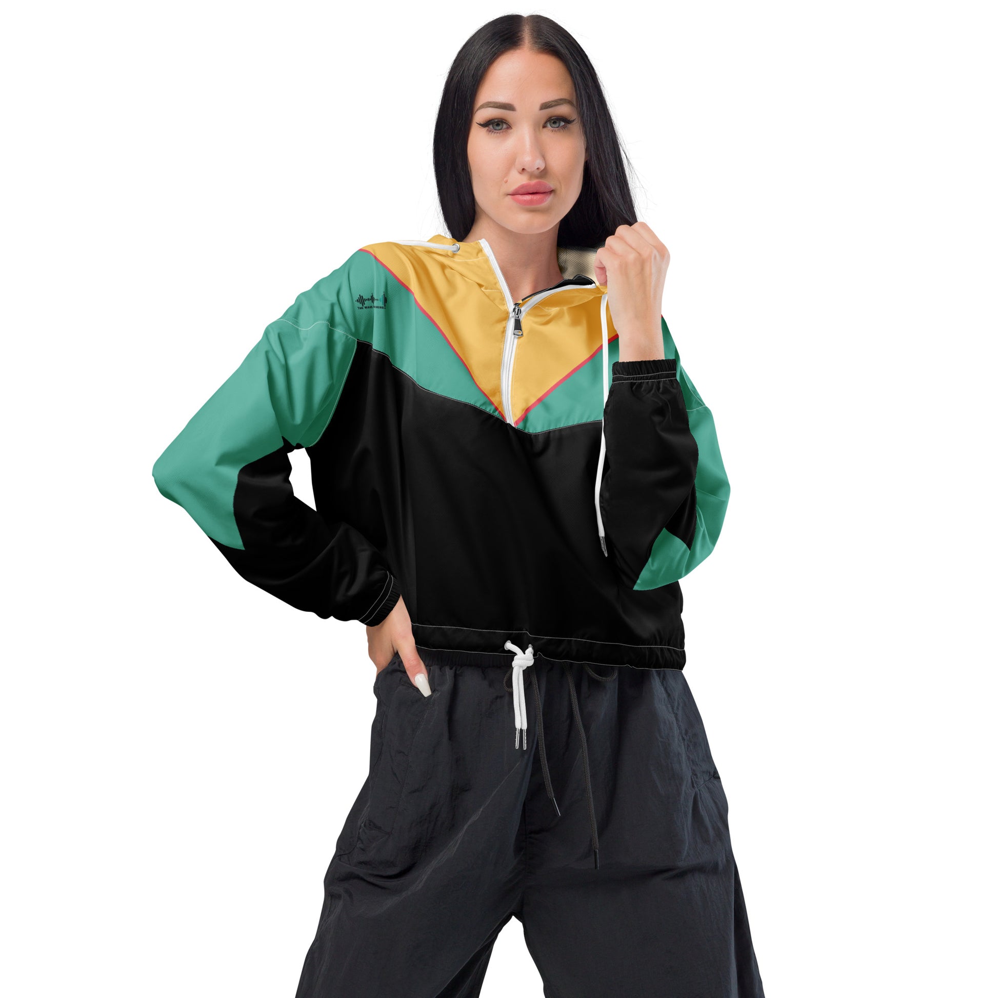 Cropped Windbreaker Jacket - The Wave Whisperers     
