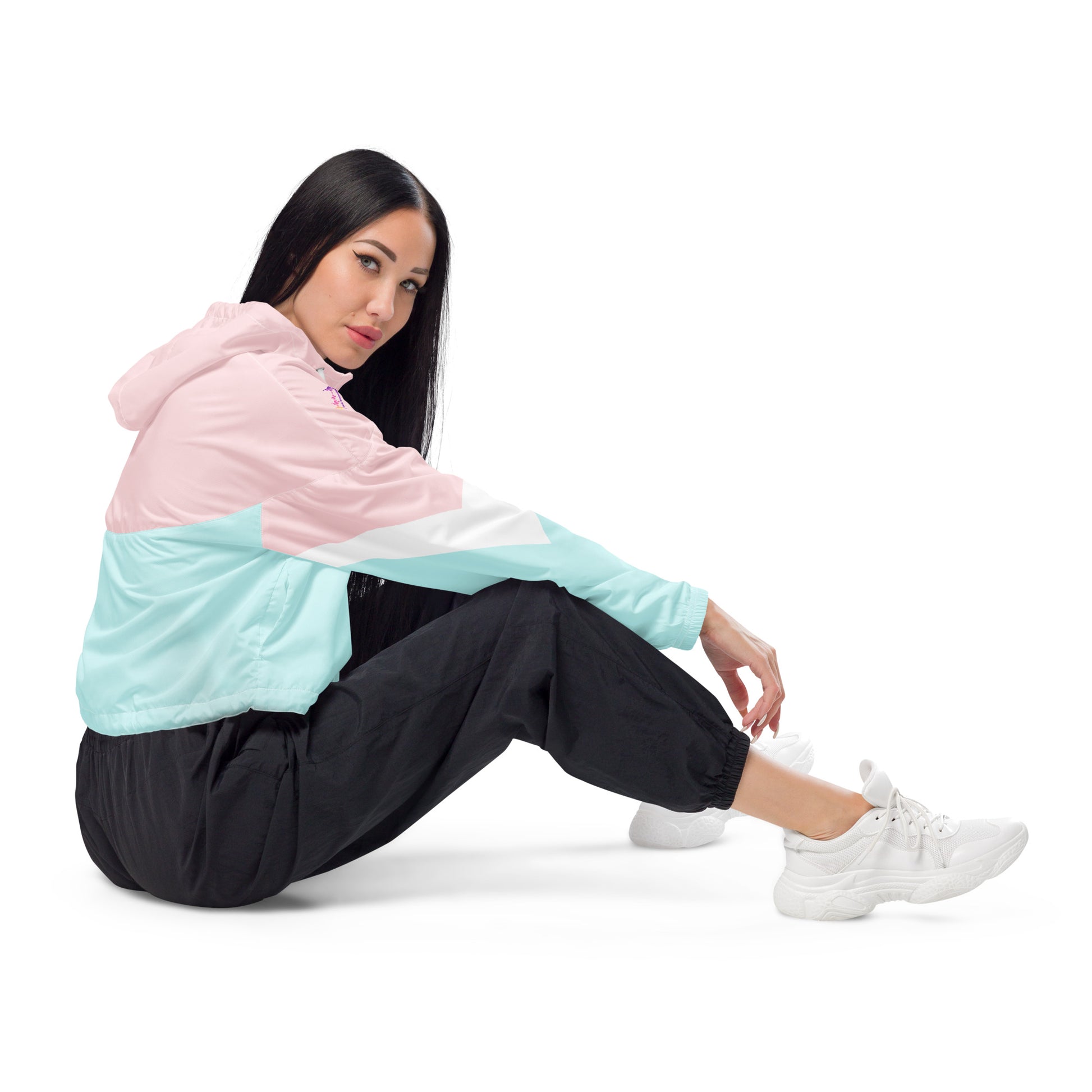 Cropped Windbreaker Jacket - The Wave Whisperers     