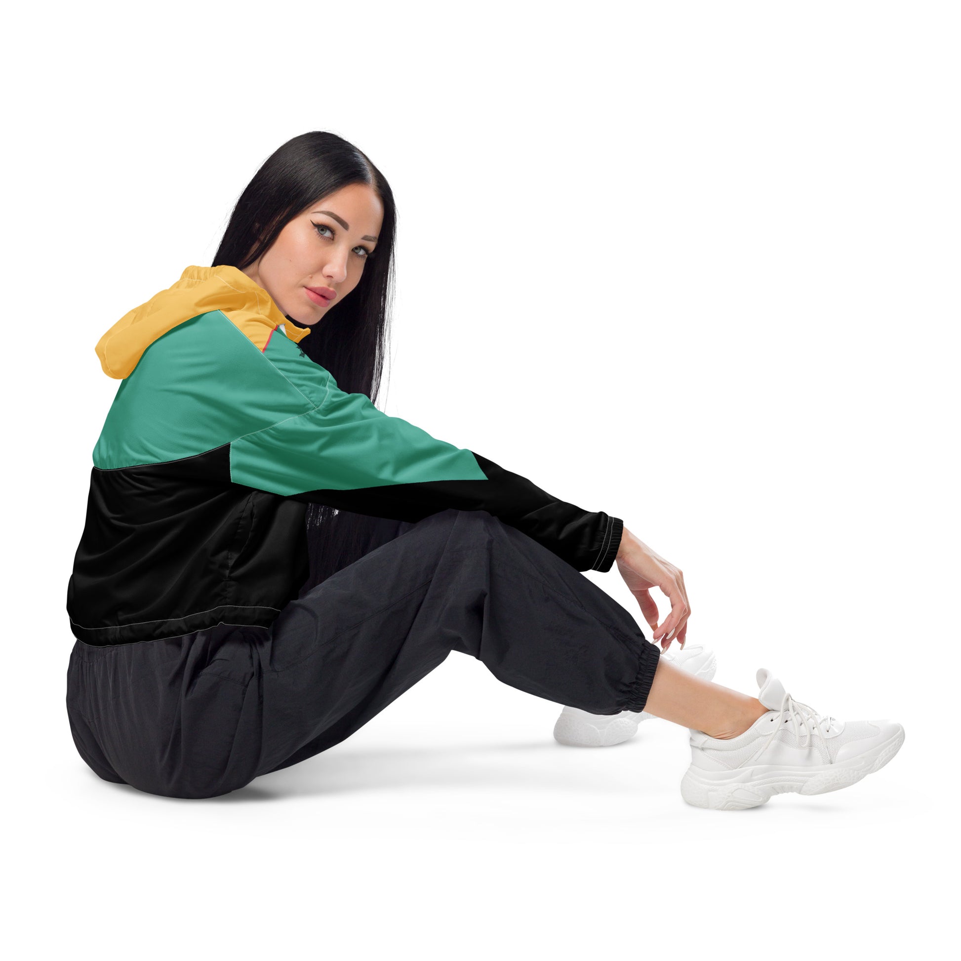 Cropped Windbreaker Jacket - The Wave Whisperers     
