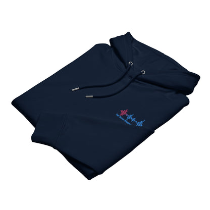 100% Organic Cotton Hoodies | Embroidered Logo - The Wave Whisperers     