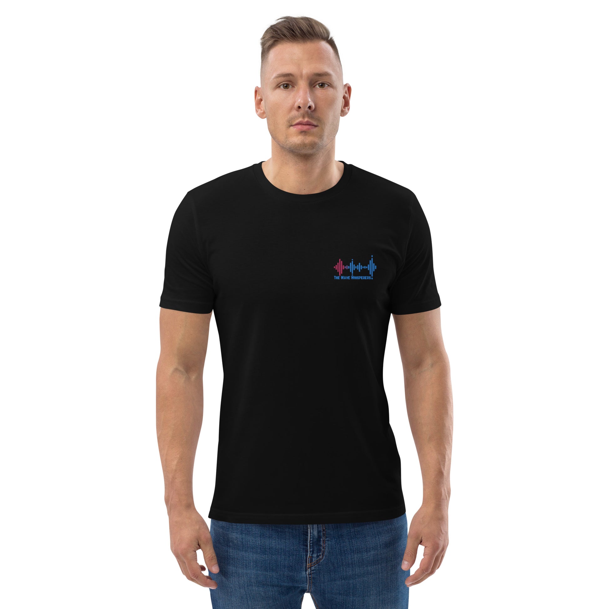 Unisex organic cotton t-shirt | Embroidered Logo - The Wave Whisperers     