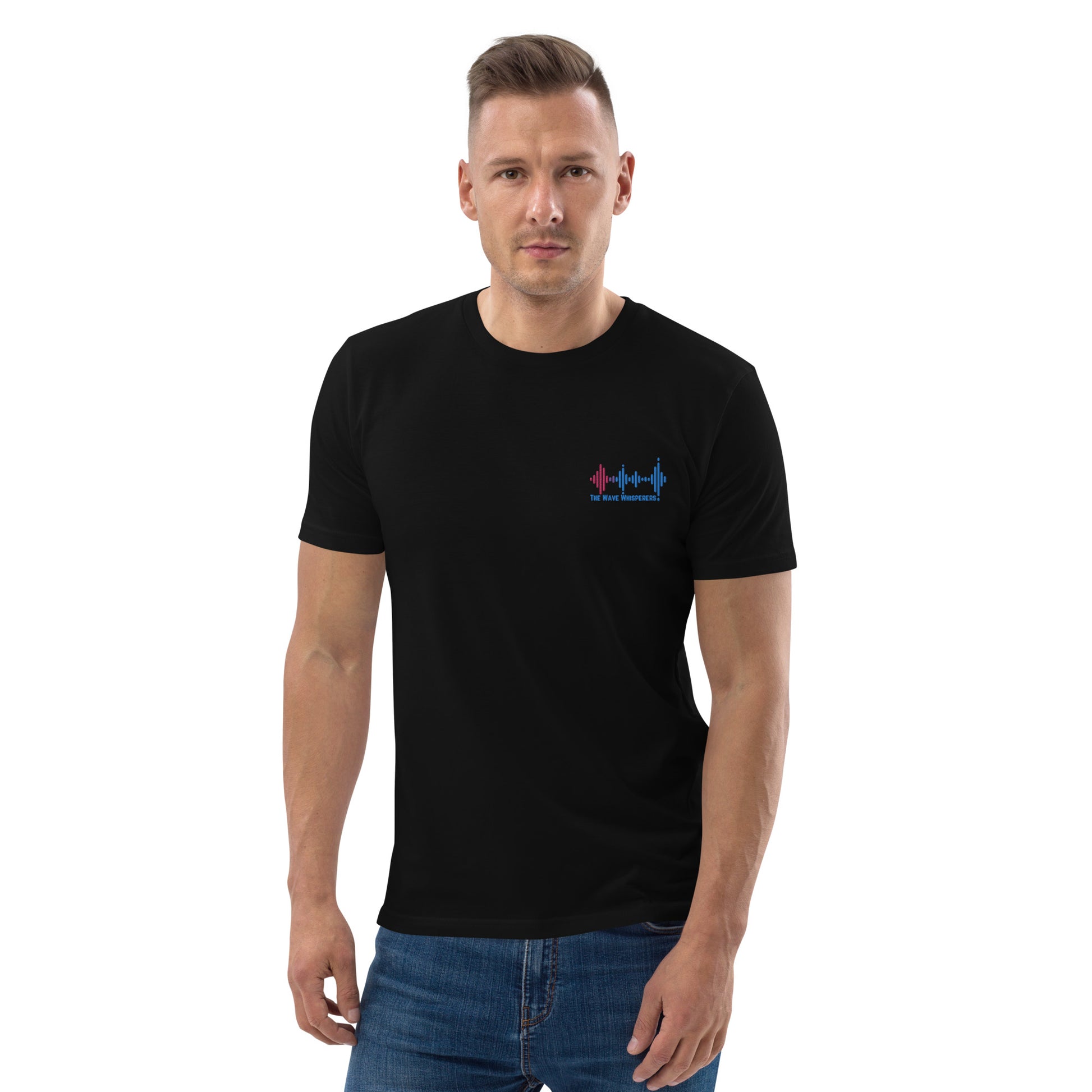 Unisex organic cotton t-shirt | Embroidered Logo - The Wave Whisperers     