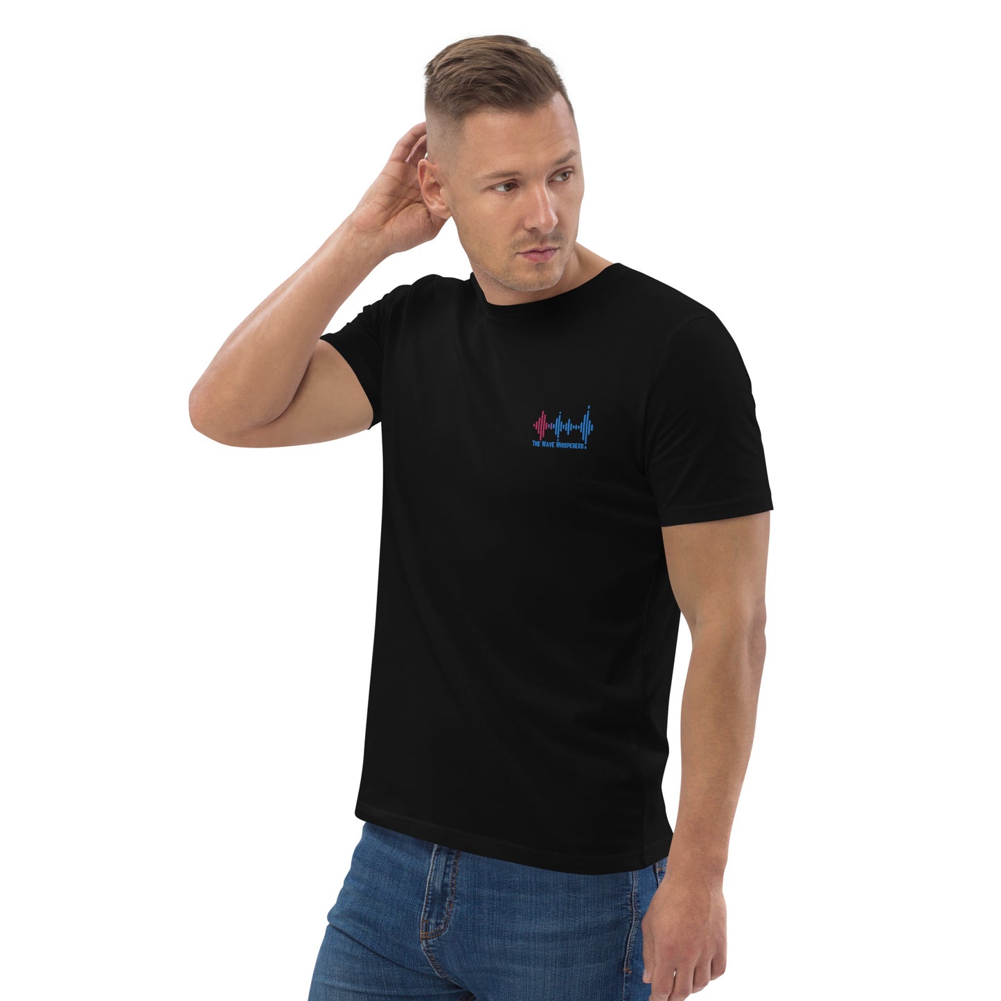 Unisex organic cotton t-shirt | Embroidered Logo - The Wave Whisperers     