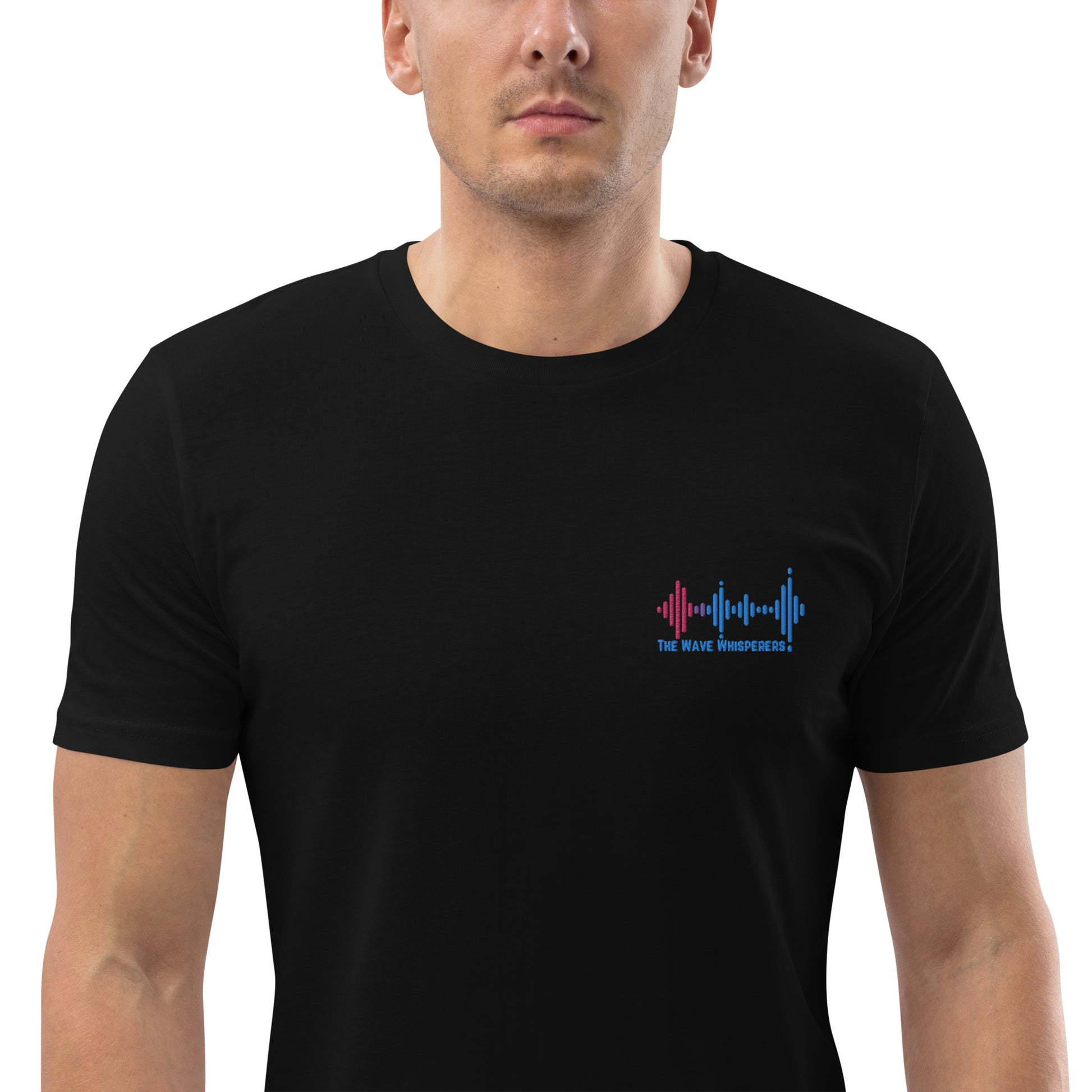 Unisex organic cotton t-shirt | Embroidered Logo - The Wave Whisperers     