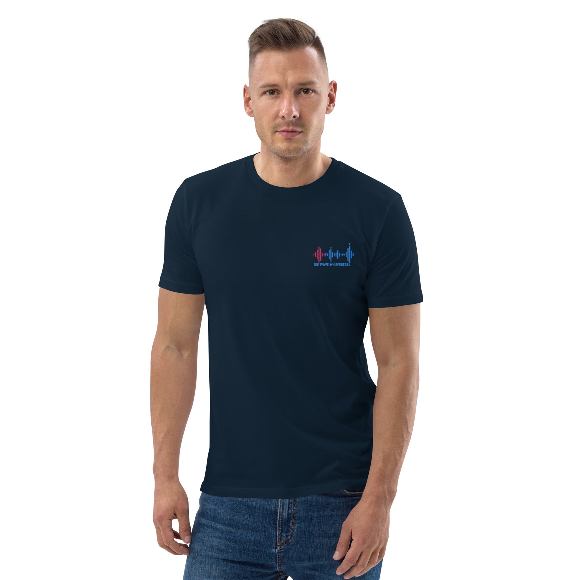 Unisex organic cotton t-shirt | Embroidered Logo - The Wave Whisperers     
