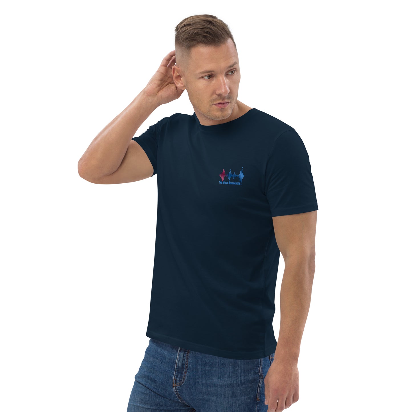 Unisex organic cotton t-shirt | Embroidered Logo - The Wave Whisperers     