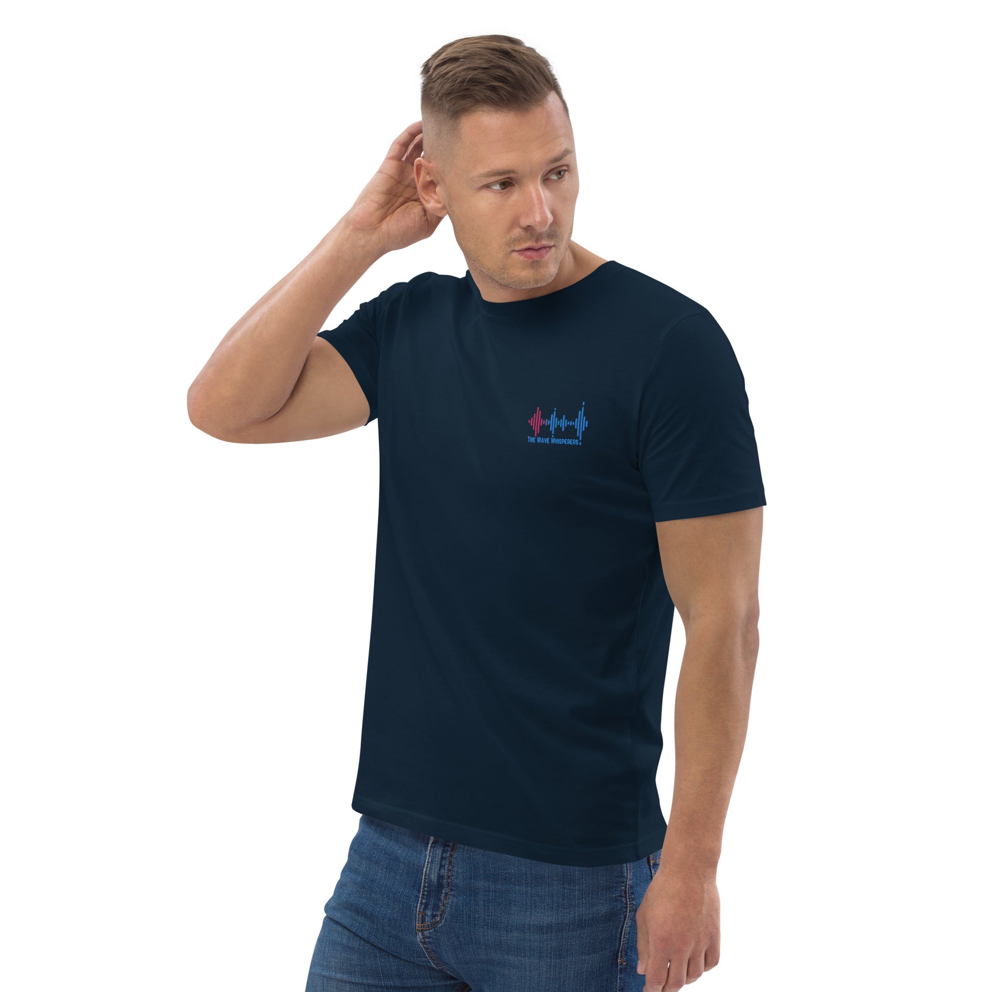 Unisex organic cotton t-shirt | Embroidered Logo - The Wave Whisperers     