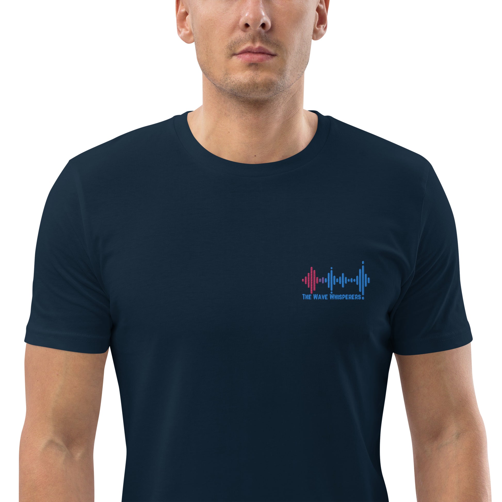 Unisex organic cotton t-shirt | Embroidered Logo - The Wave Whisperers     