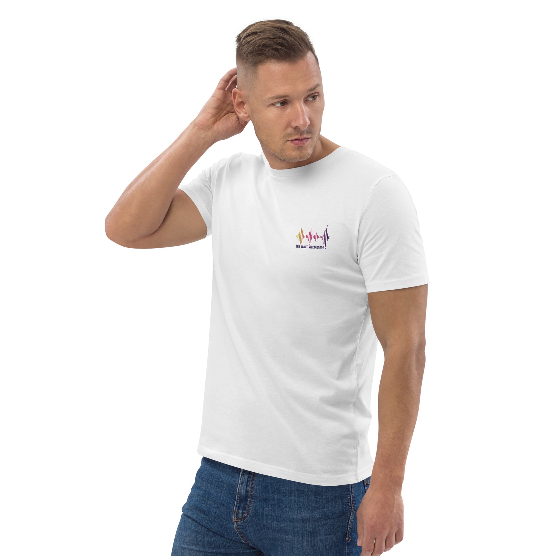 Unisex organic cotton t-shirt | Embroidered Logo - The Wave Whisperers     