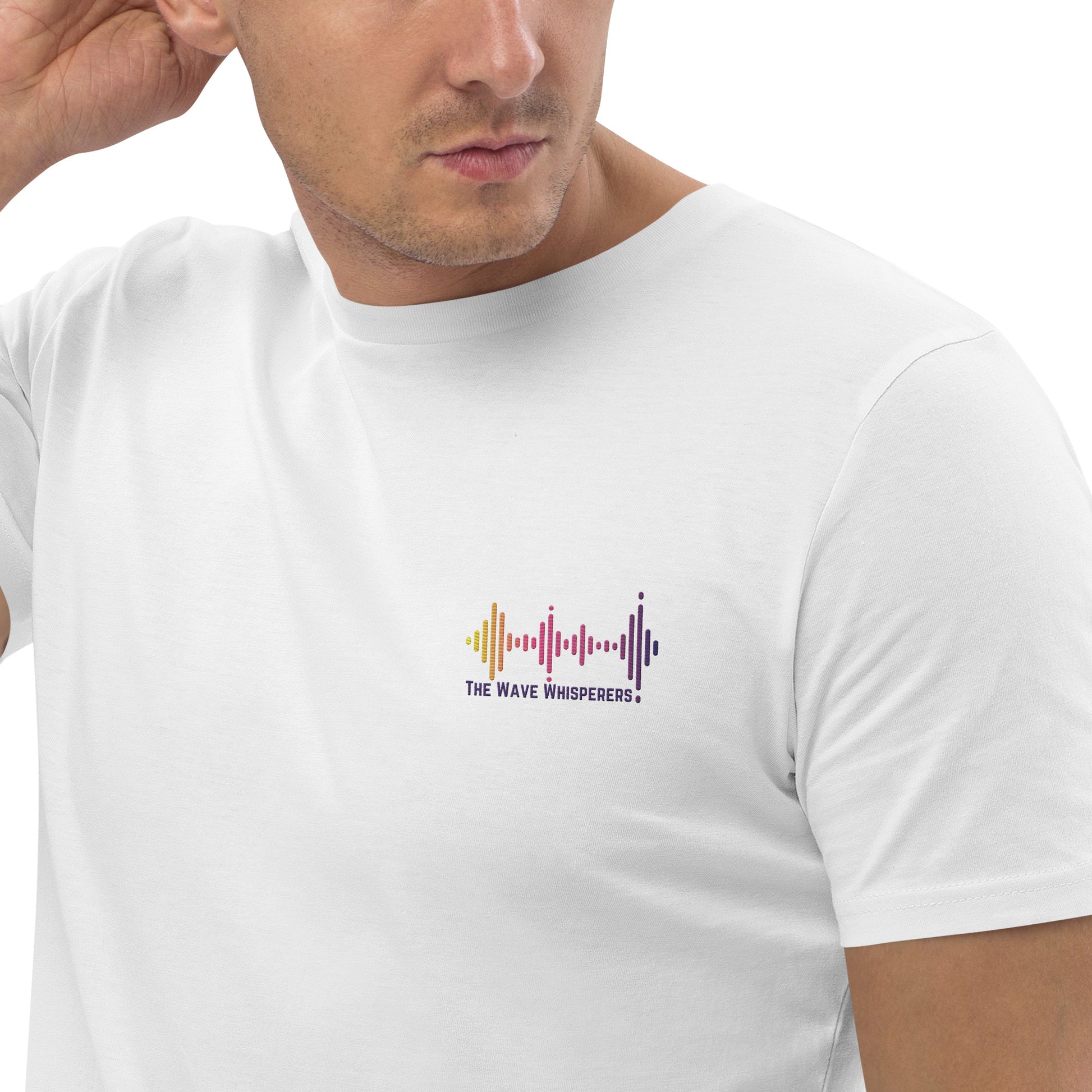 Unisex organic cotton t-shirt | Embroidered Logo - The Wave Whisperers     