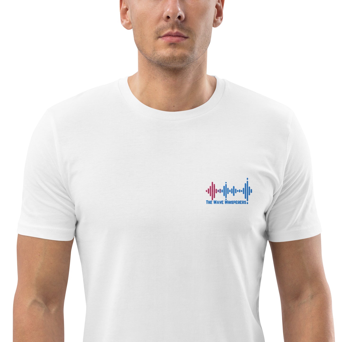 Unisex organic cotton t-shirt | Embroidered Logo - The Wave Whisperers     