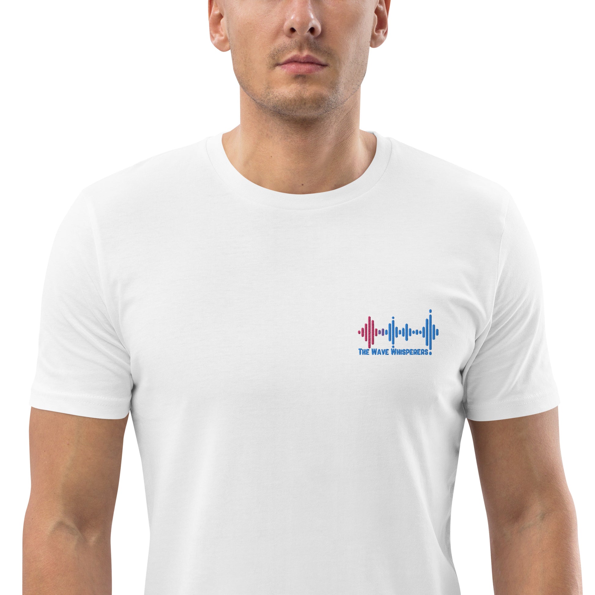 Unisex organic cotton t-shirt | Embroidered Logo - The Wave Whisperers     
